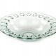Minimalist pressed glass platter, Japan, 1990s