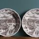 Decorative plates English landscape, Fontebasso Italy