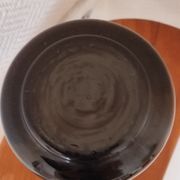 Vase en opaline noire