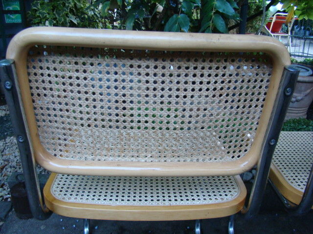 Pair of chairs Cesca B32 Marcel Breuer