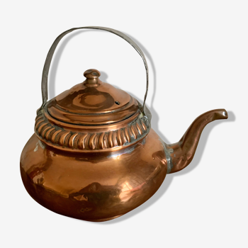 Old copper teapot