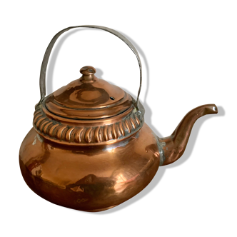 Old copper teapot