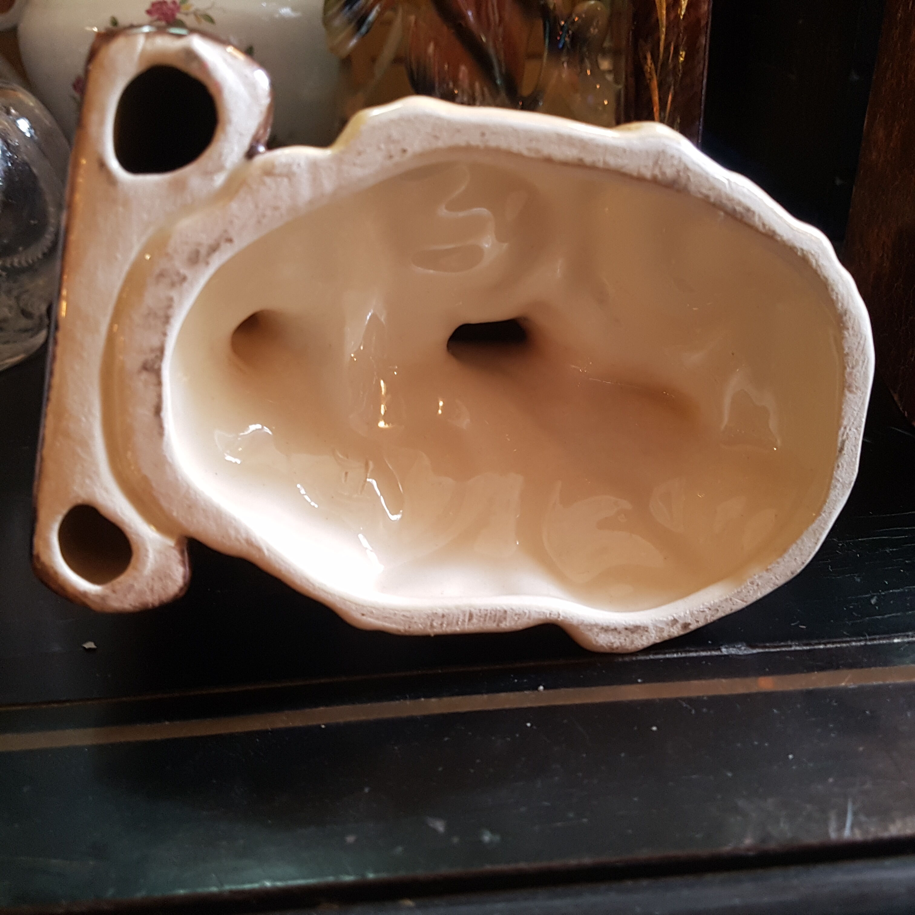 Pair of ceramic book greenhouse