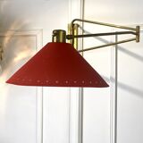 Adjustable wall lamp vintage lunel edition by robert mathieu of the 50s