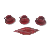 Red coffee service party