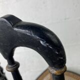Chaise Napoleon III, Chiavari en bois noirci peint et cannage