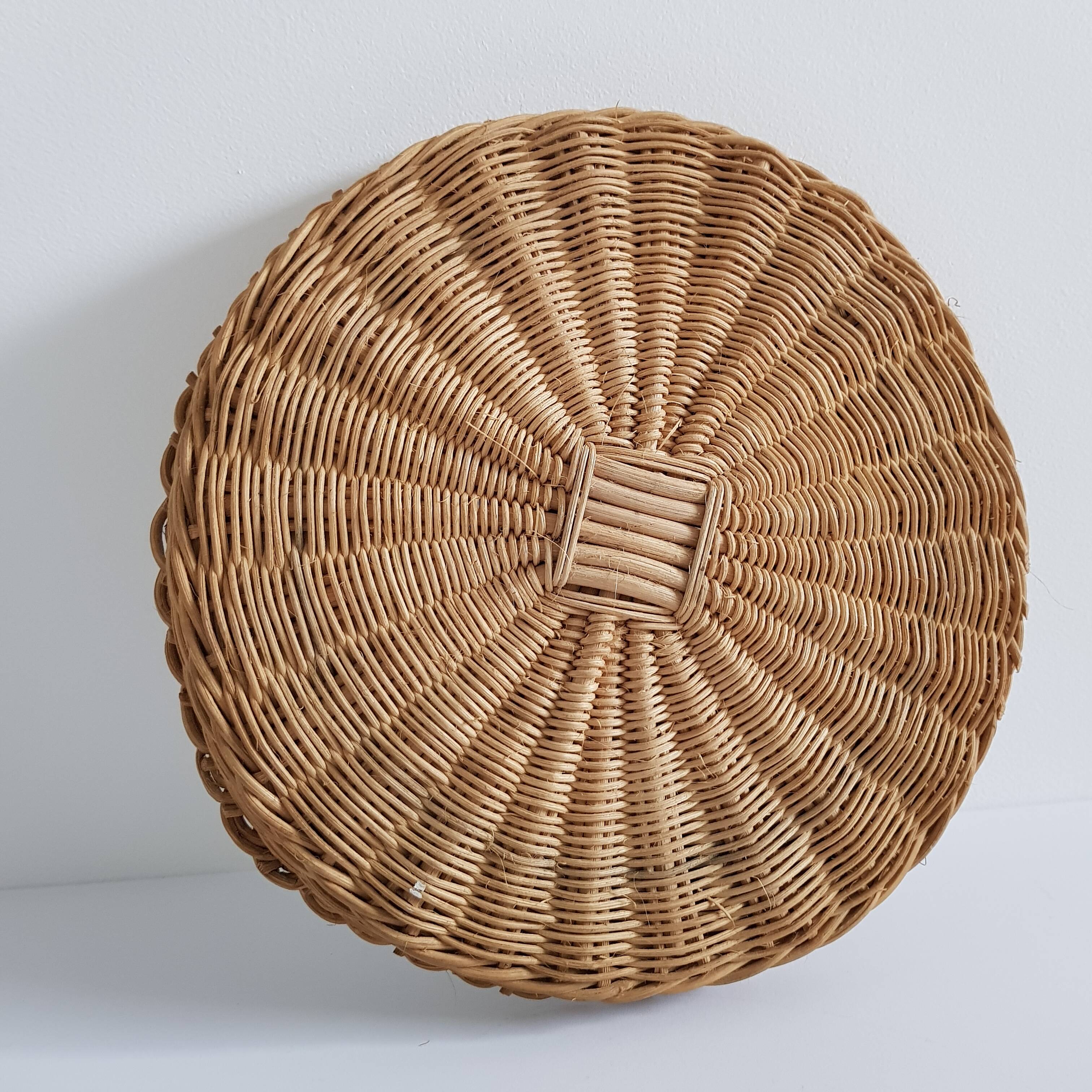 Mirror rattan Diam.24