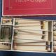 Antique wooden table croquet set
