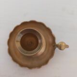 Brass handheld candle holder