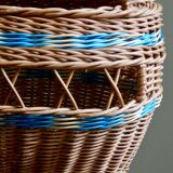 Woven wicker basket, craft vannerie