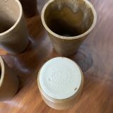 6 sandstone cups