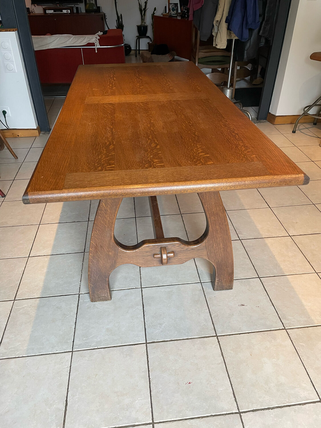 Neoclassical style farmhouse table dlg Guillerme et chambron 60/70