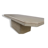 Vintage travertine coffee table, 1970s
