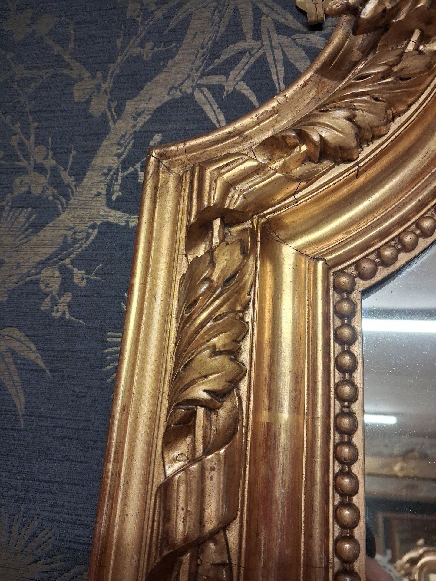 19th century mirror 196 x 140