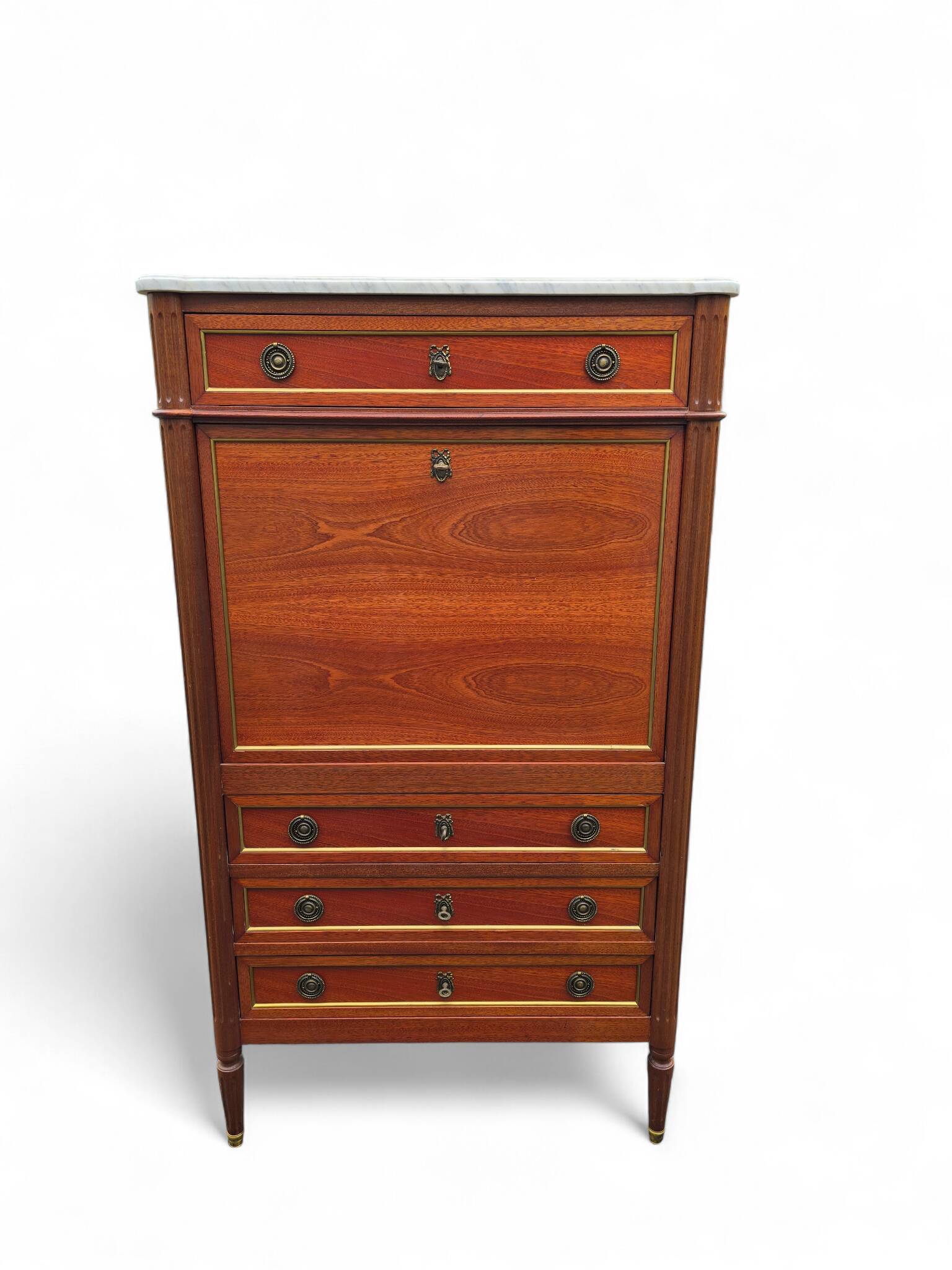 Secretary Louis XVI on white marble