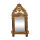 Louis XVI period mirror in gilded and laqué wood around 1800