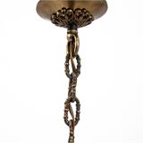 Brass chandelier, Poland, 1950s