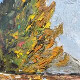 Oil knife painting landscape