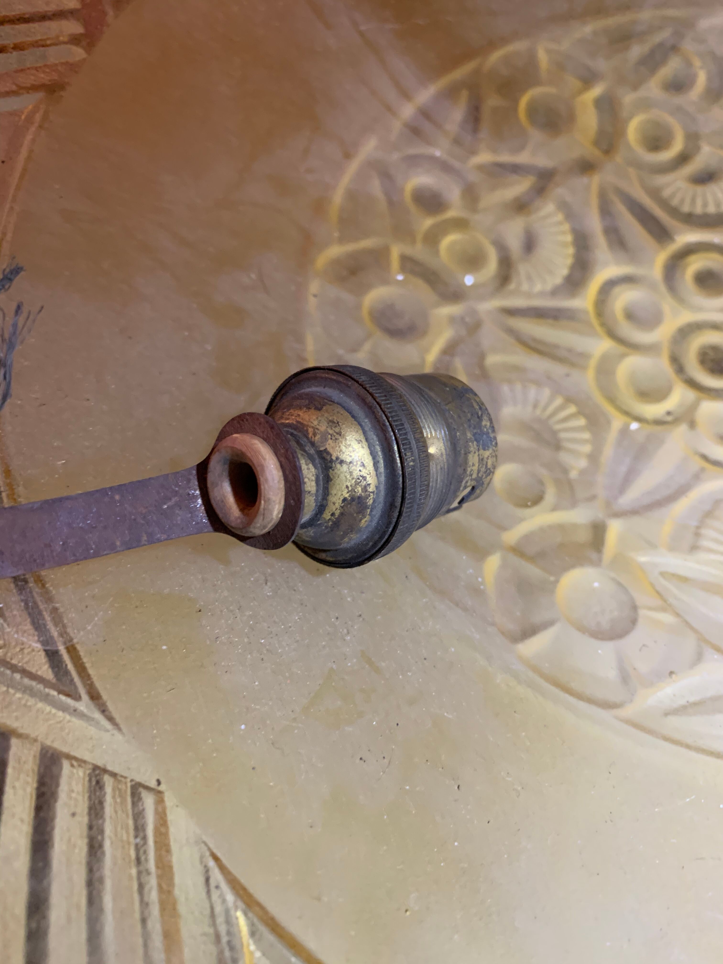 Art Deco illuminating vasque