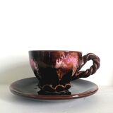 Ceramic lunch cup Vallauris 1960