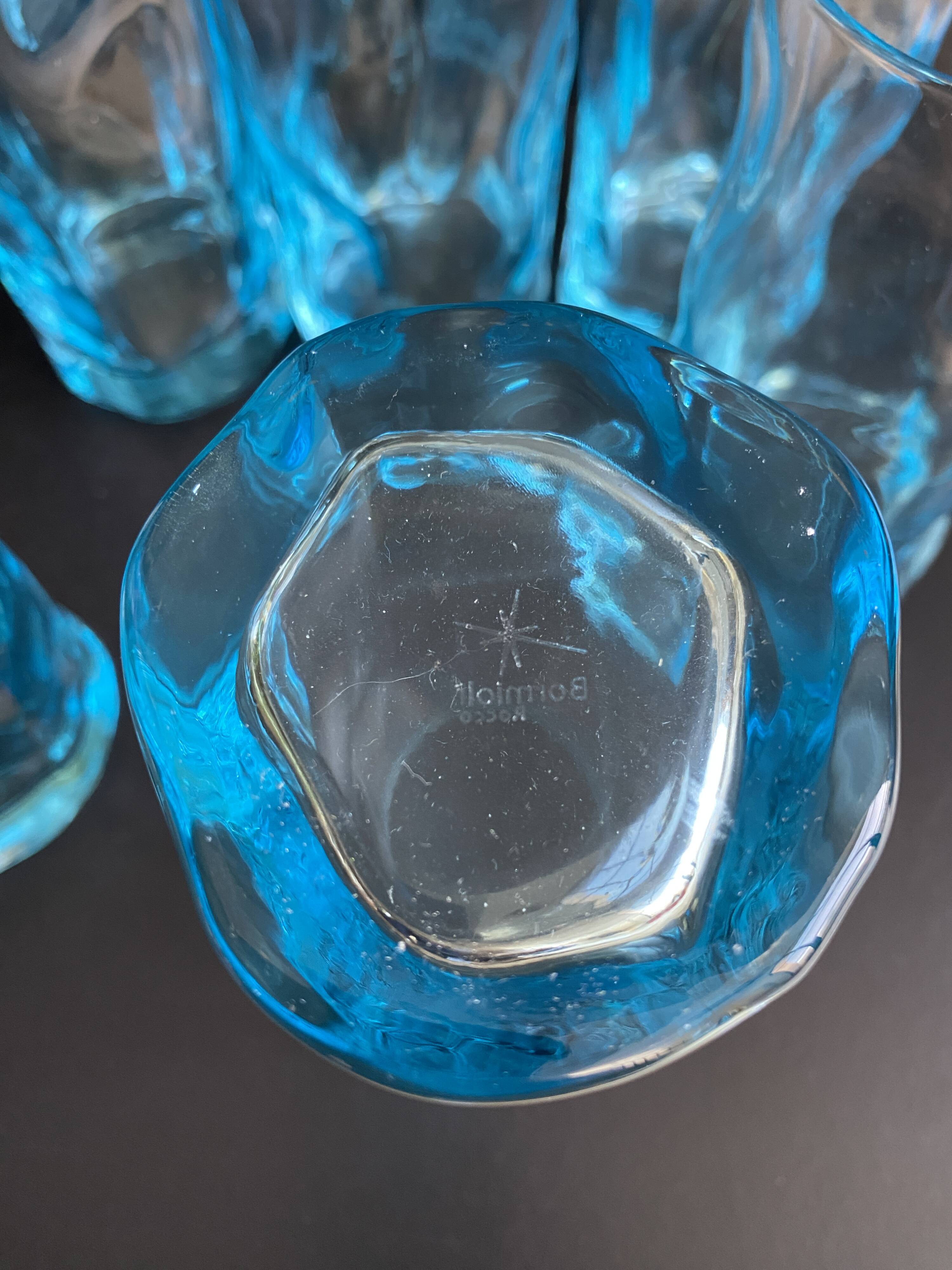 Magnifique lot de 6 verres vintage Bormioli Rocco