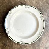 Lunéville hollow round dish in iron clay, "London" service