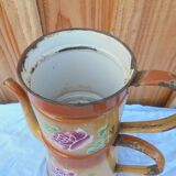 Enamelled cafeite floral decoration