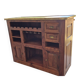 Meuble bar en teck massif et laiton