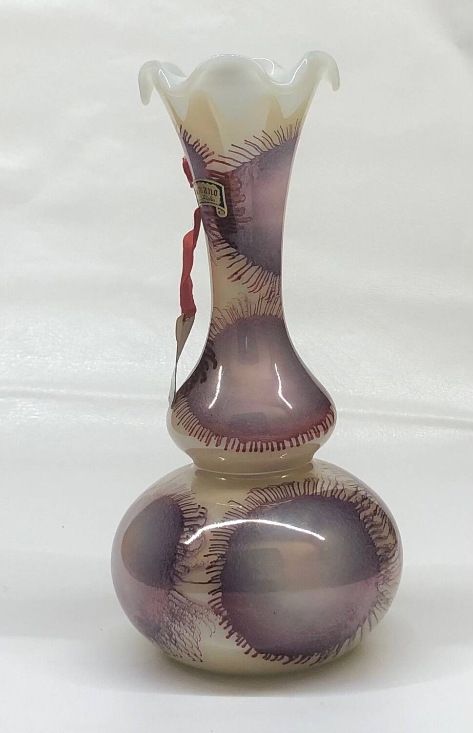 Vase en verre d’opaline soufflé Toscan Stelvia