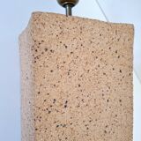 Large raw ceramic lamp
