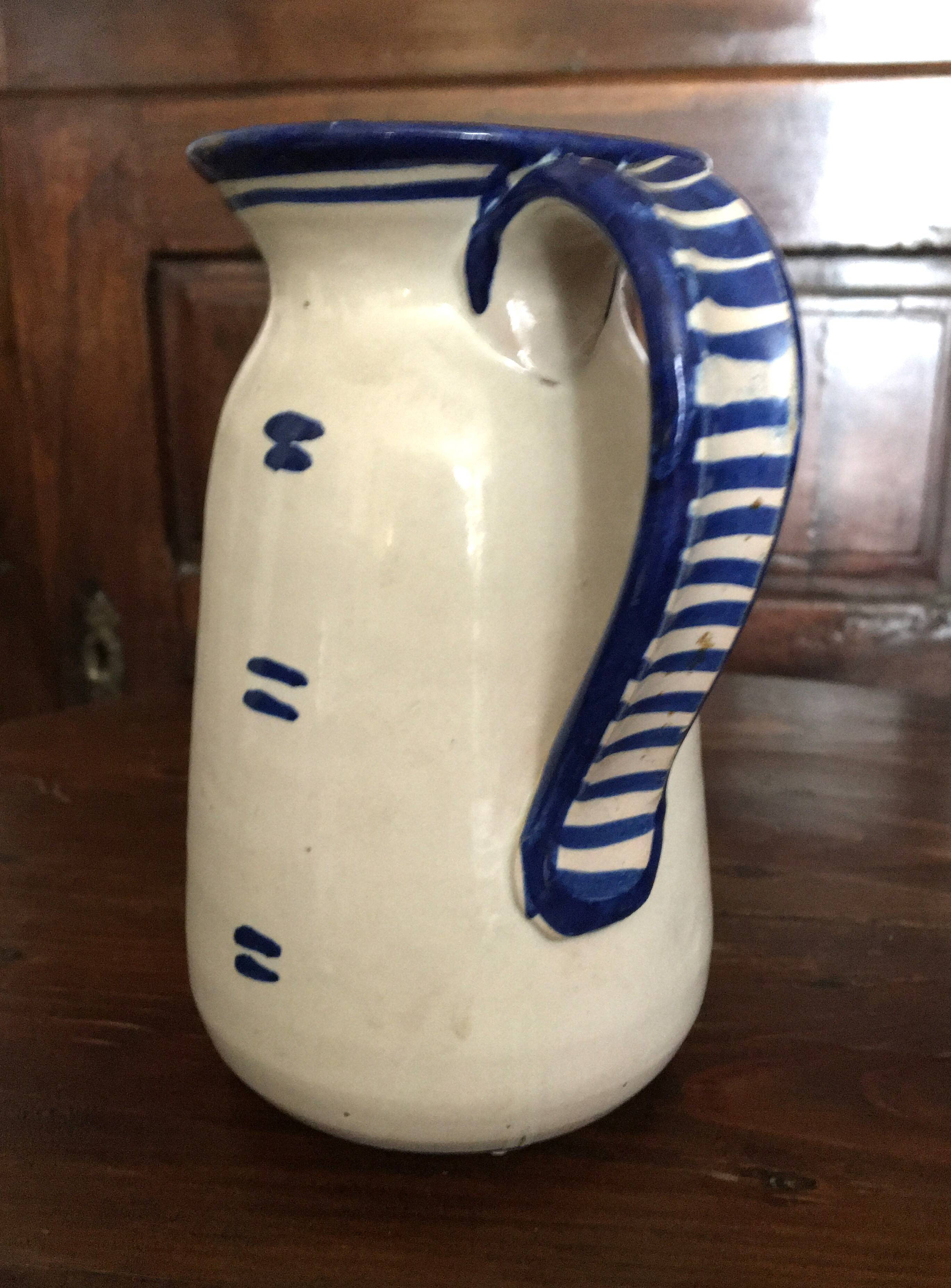 Italian ceramic pitcher