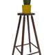 Vintage barstool, wood, 60s