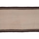 Turkish flat-weave hemp rug off-white with stripes 160 x 332 cm