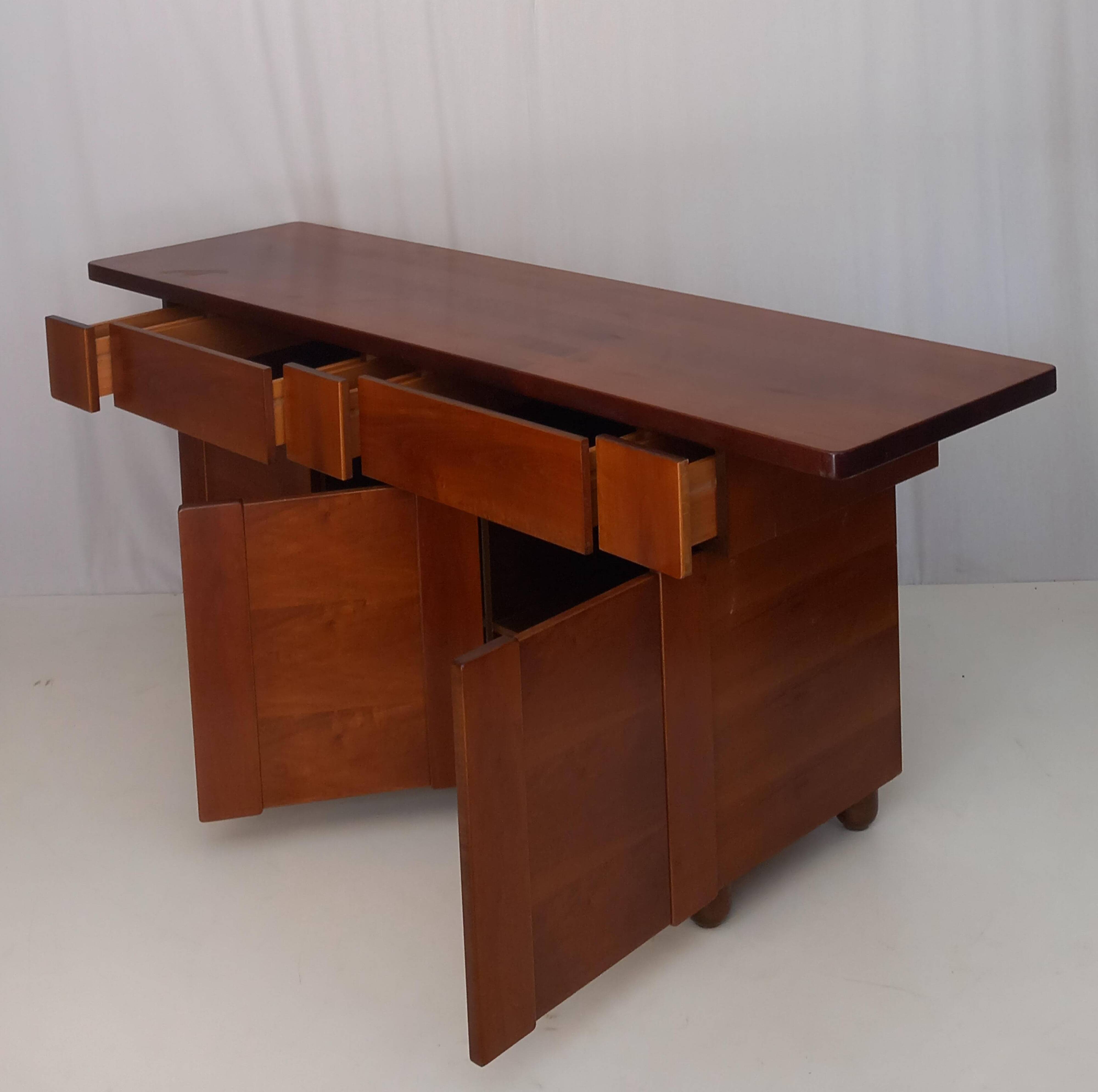 Italian Mid-Century Walnut Sideboard, 1970s