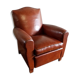 Leather club chair, 1940s