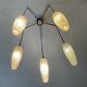 Vintage 5-light chandelier from the 60s