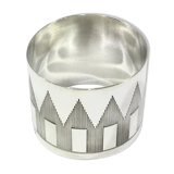 Art Deco silver towel ring