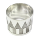 Art Deco silver towel ring