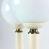 Paire de lampes en verre opalin, Tchécoslovaquie années 1970