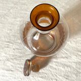 Overlay crystal decanter