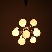 Midcentury Space Age Sputnik Chandelier Kamenický Šenov, 1970s