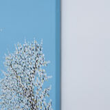 Painting on canvas - cherry tree