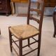 Lot of 6 straw chairs