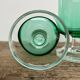 6 small emerald green LUMINARC glasses