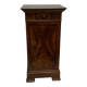 Walnut bedside and walnut veneer with marble, 1900