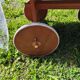 Vintage wicker cradle/pram on wheels
