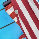 Vintage portable and removable deckchair