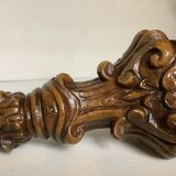 Pair of painted plaster candlesticks