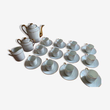 Service à café/thé Jammet Seignolles, porcelaine de Limoges