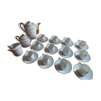 Coffee/tea service Jammet Seignolles, Limoges porcelain